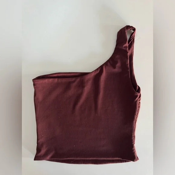Kookai Ribbed One Shoulder Top - Picture 3 of 4
